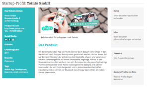 Yoints im Hamburg Startups Monitor