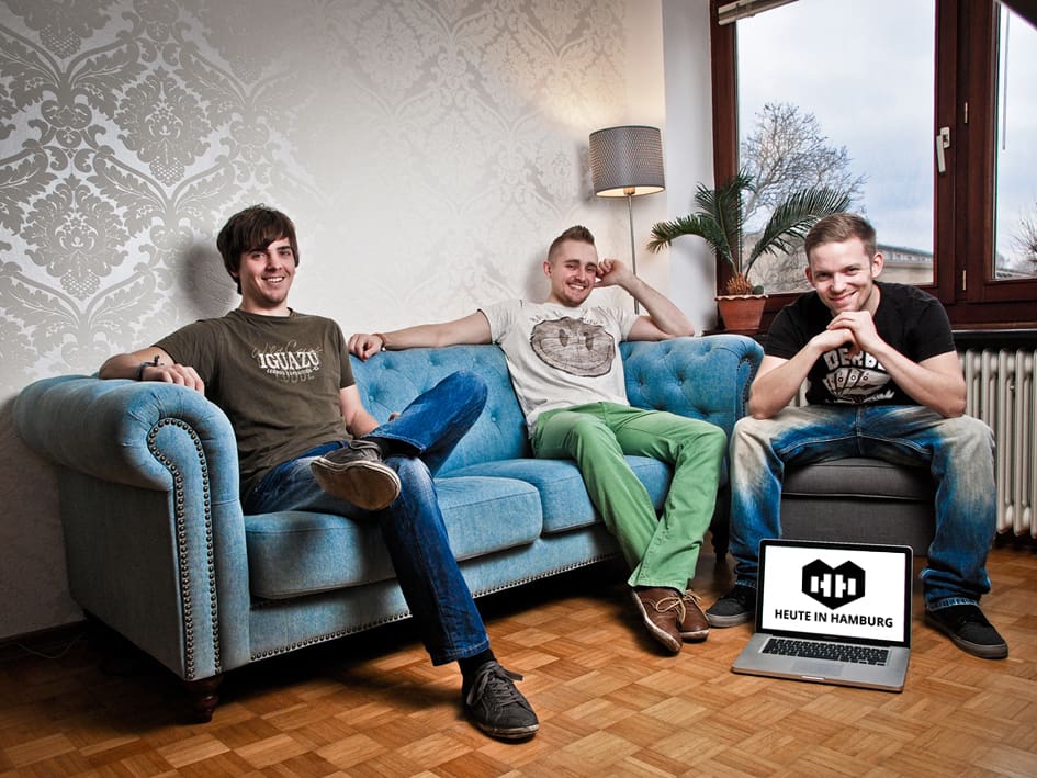 Das alte Sessionline-Team ist das neue Heute in Hamburg Team: Sven Casimir, Jan Becker und Patrick Henke