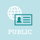 'public' bedeutet die Informationen werden später im öffentlichen Profil sichtbar sein.