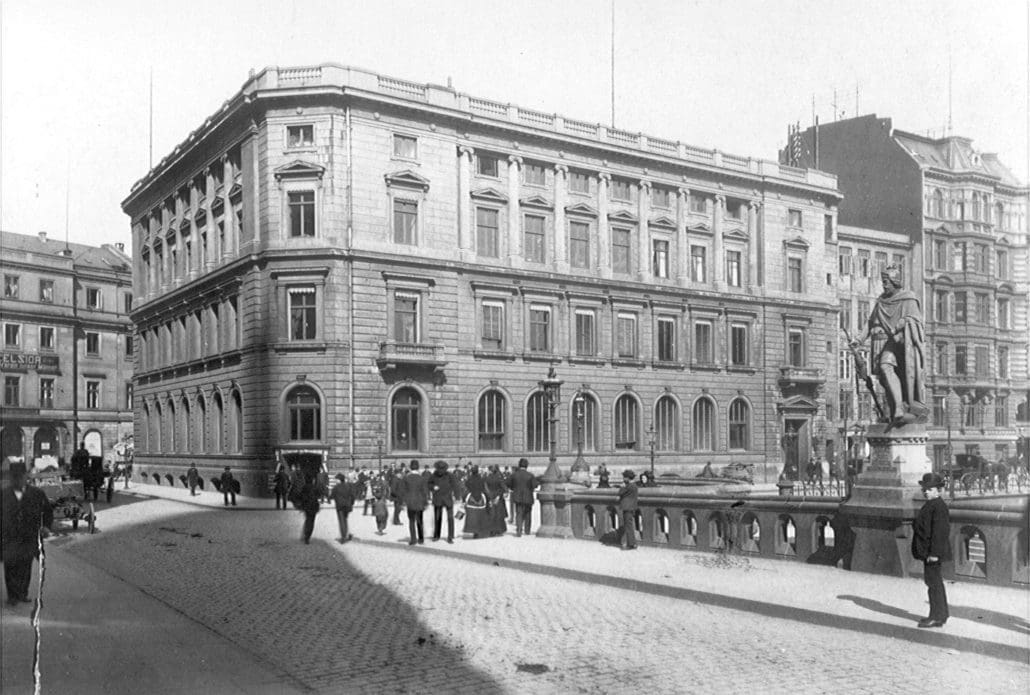 Das Stammhaus der Commerzbank in Hamburg, um 1885 (Foto: Commerzbank AG)