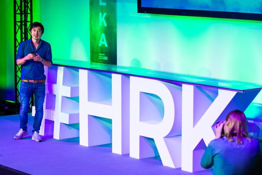 Mark Hoffmann, Managing Director der Vertical Media GmbH, eröffenet die HEUREKA (Foto: Chris Marxen / www.Headshots-Berlin.de)