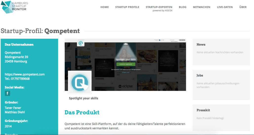 Das Monitorprofil von Qompetent