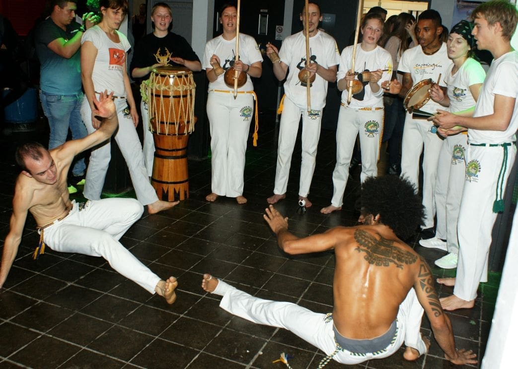 Am Abend gab es eine Capoeira-Show