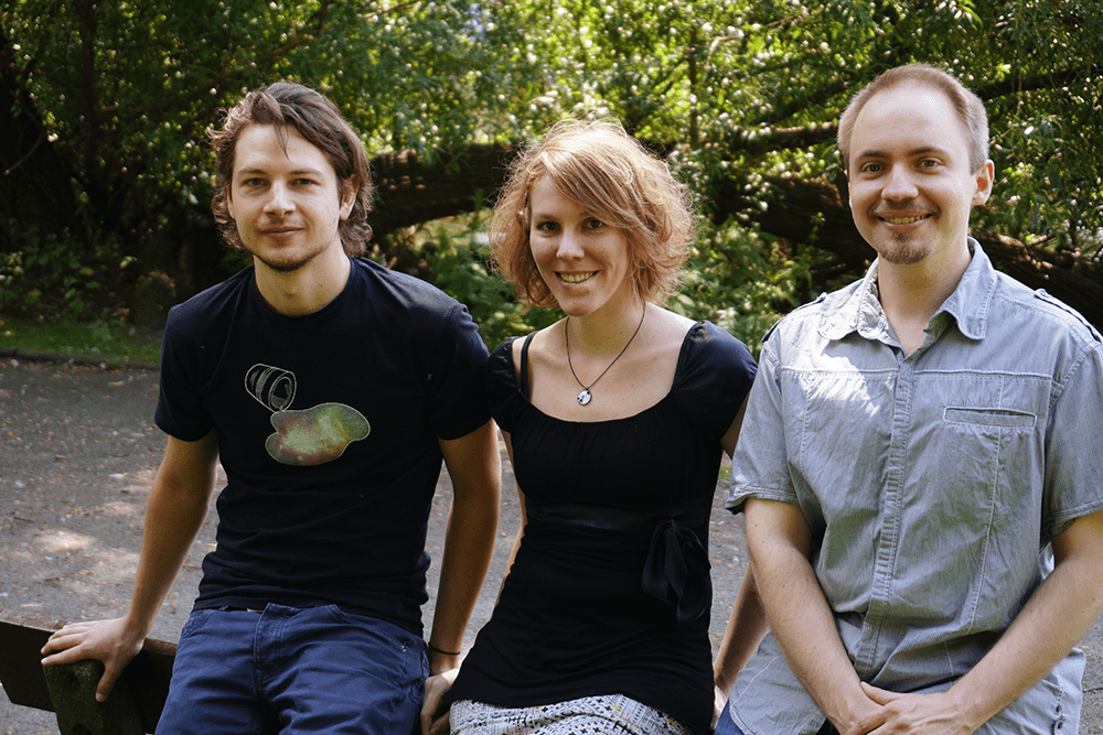 Das Gründerteam von Osmotic Studios (v.l.n.r. Michael Kluge, Melanie Taylor und Daniel Marx; Bild: Osmotic Studios)