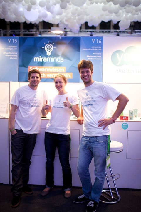 Das Gründerteam von miraminds (v.l.n.r.): Oliver Fluck, Sofia Kermas, Louis Maywald
