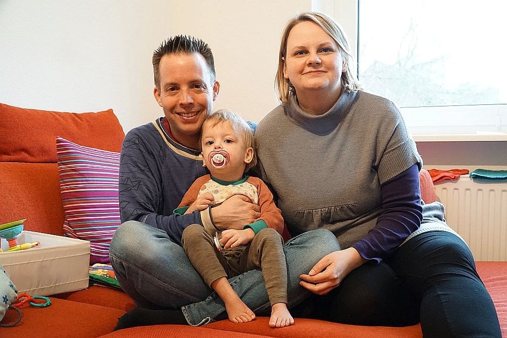 Christian und Sandra Brunner mit Tochter Laura. Das Foto entstand im März 2019.