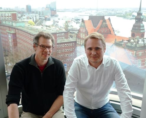 Dr. Gunnar Wrobel and Daniel Stancke from JobMatchMe