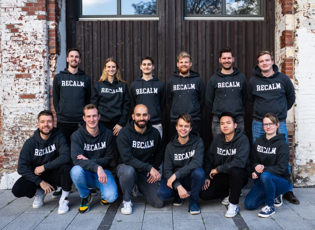 Teamfoto: recalm im Hamburg Startups Club
