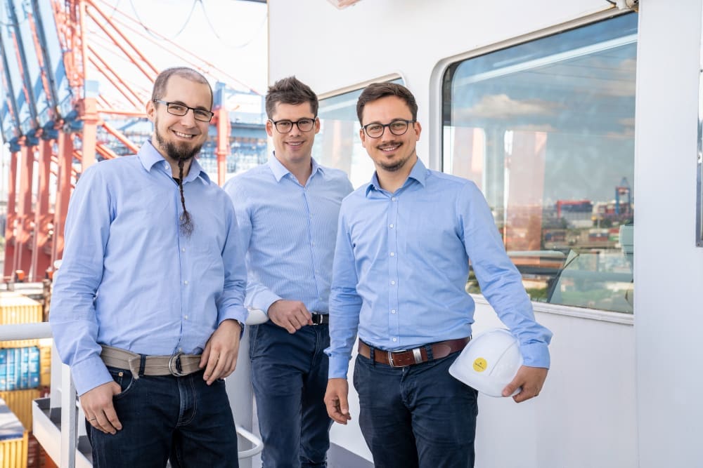 Die Gründer Sven Hamer, Moritz Klemke und Otto Klemke (Foto: NautilusLog)