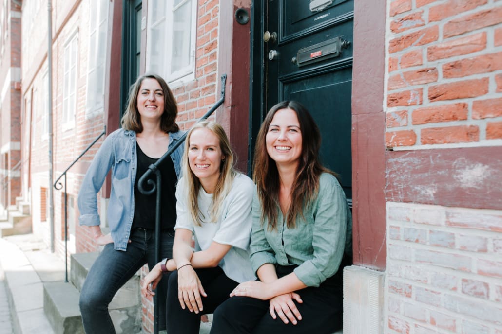 Die Gründerinnen Franziska Löw, Lisa Dahlke und Hanna Asmussen von Localyze