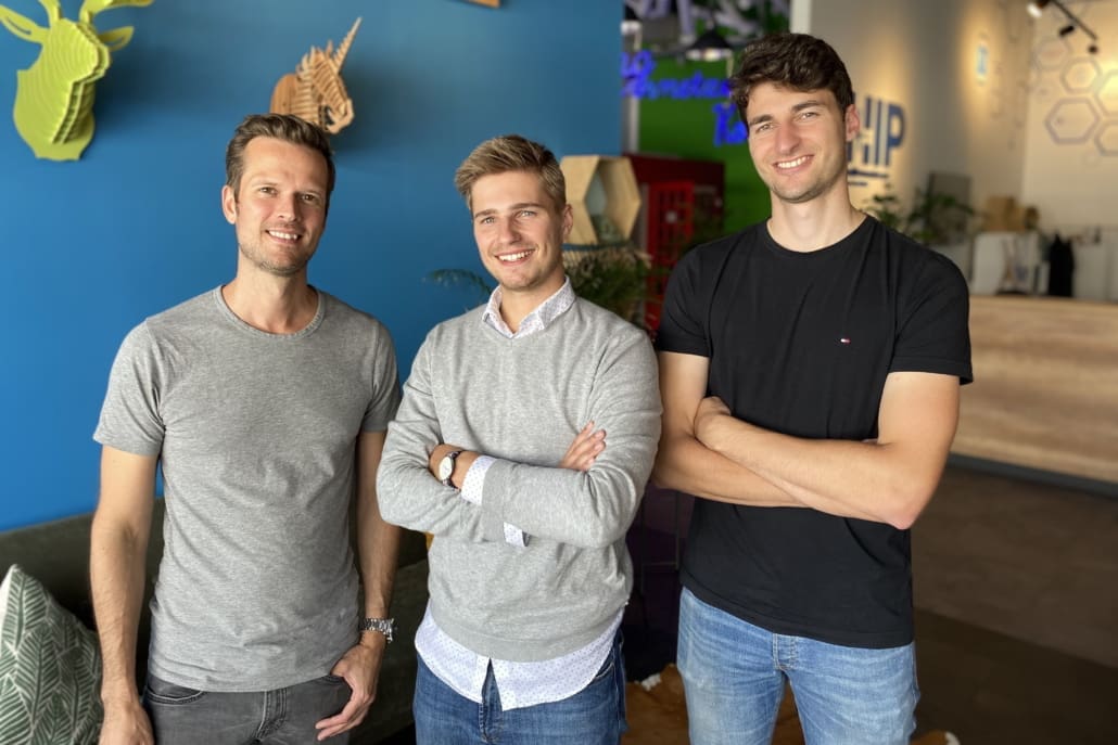 Das Kernteam von Mobile Healthcare Solutions: Raphael Wichmann, Lennart Hahn und Tobias Schütz
