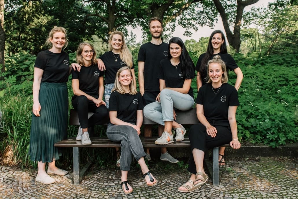 Sie wollen die Konferenz von weciety auf die Beine stellen:  Friederike Knust, Christina Nissen, Franziska Zeides, Martha Suplicki, Boris Kozlowski, Lena Bücker, Tatjana Büchler, Linda-Maraike Plath (Foto: Sarah Buth)