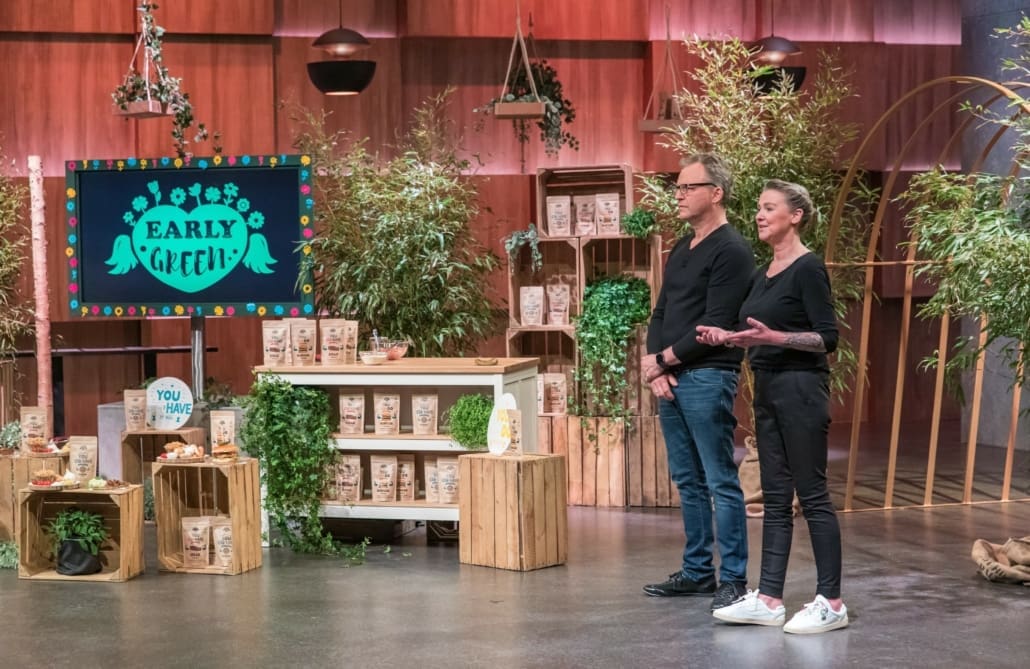 Bernd und Nicole Sell  haben bei Early Green mit Saucen angefangen und präsentieren jetzt Fleischersatzpulver.