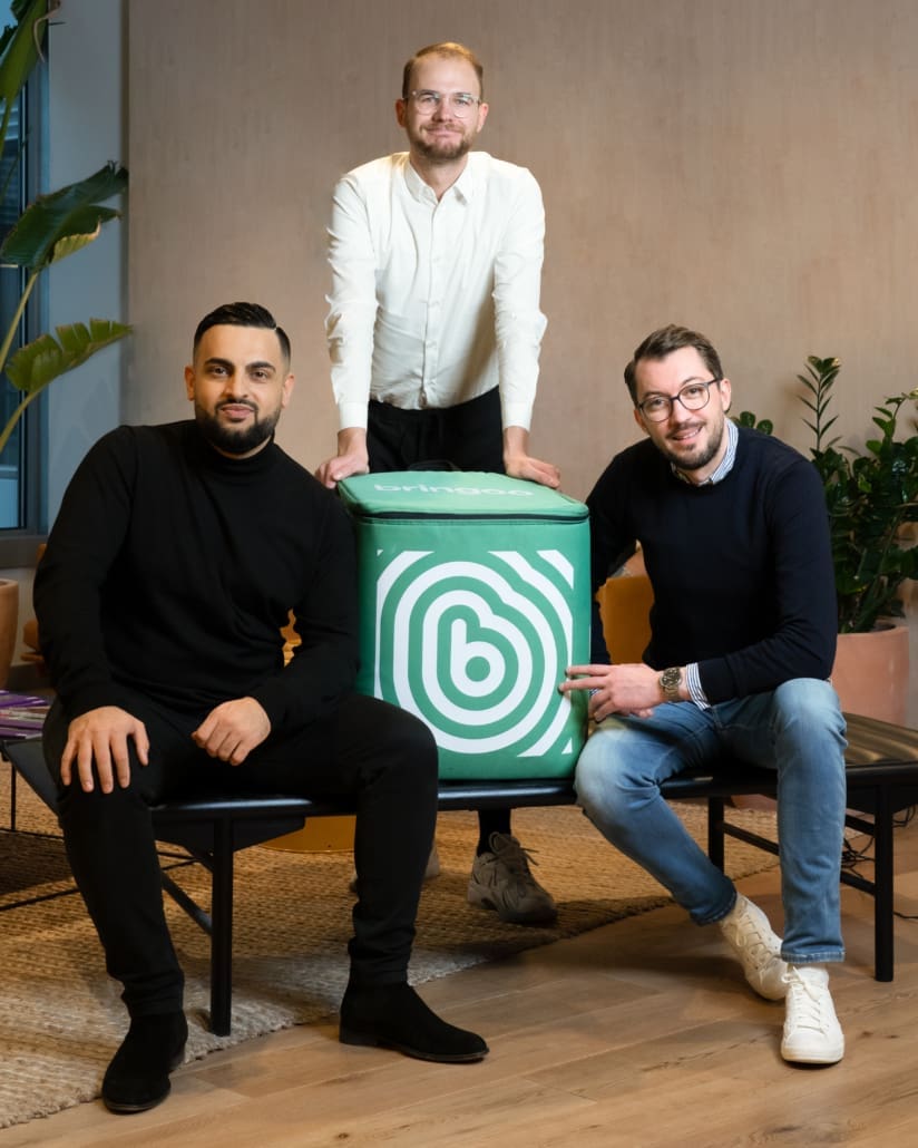 Die Bringoo-Gründer Hasib Khan, Robert Kosobucki und Christian Puell.