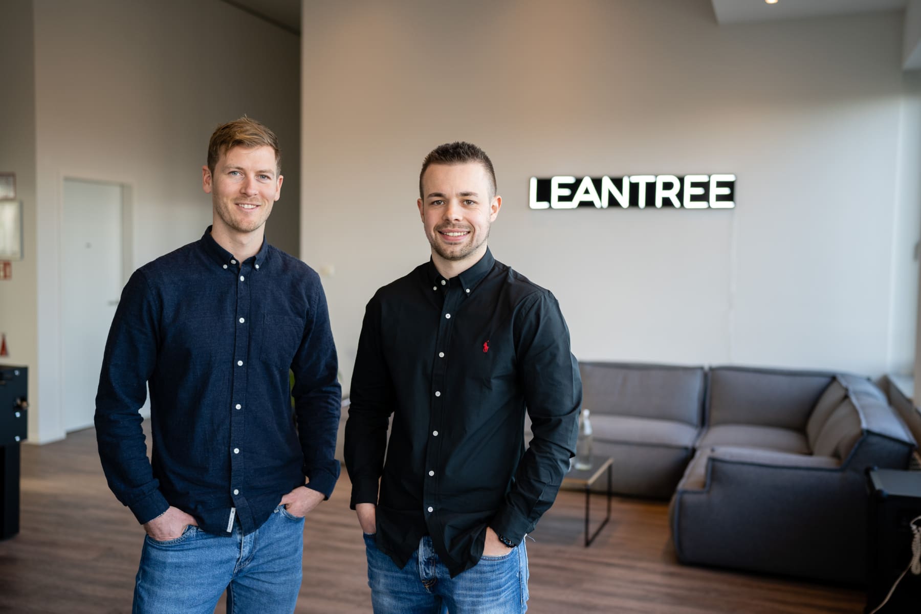 Florian Schneider und Janik Deimann, die Gründer von Leantree.