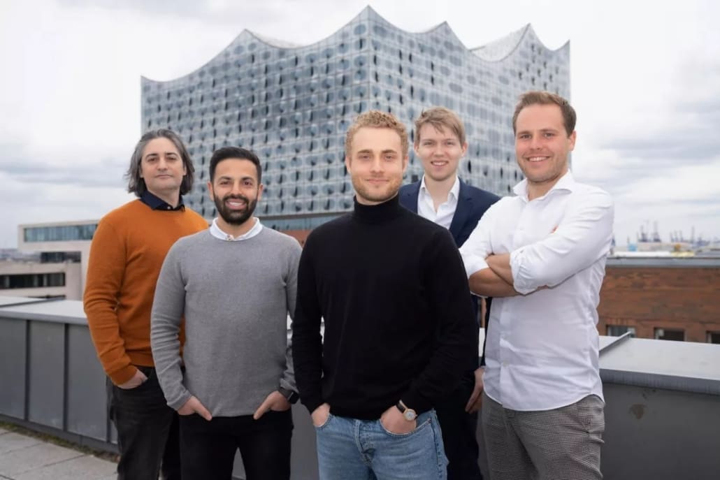 Das Gründungsteam der ExpressGroup: Andreas Santoro, Mehdi Afridi, Maximilian Lambsdorff, Konstantin Loebner und Dennis Konrad.