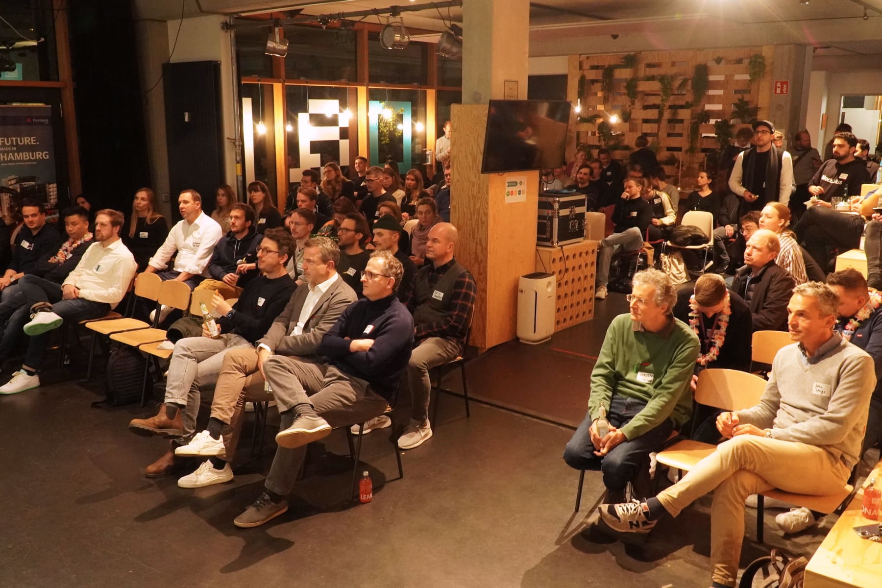 Großes Publikumsinteresse beim Hamburg Startups Club Mixer.