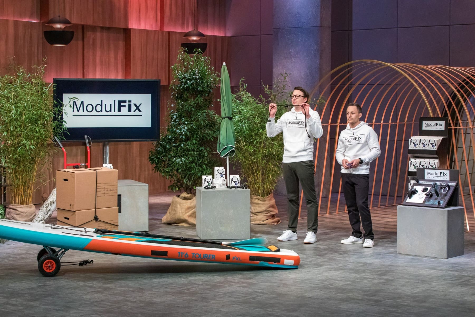 Martin und Michael Kopp von ModulFix sind gespannt, ob es zum Deal kommt.