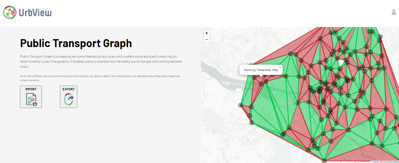 Eine grafische Auswertung von UrbView bezüglich der Sicherheit von Bushaltestellen