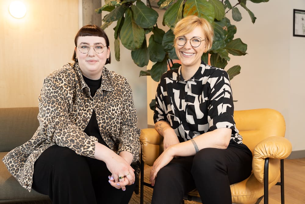 Marit Filger und Tanja Hildebrandt, die Gründerinnen von Re.Frame Studio