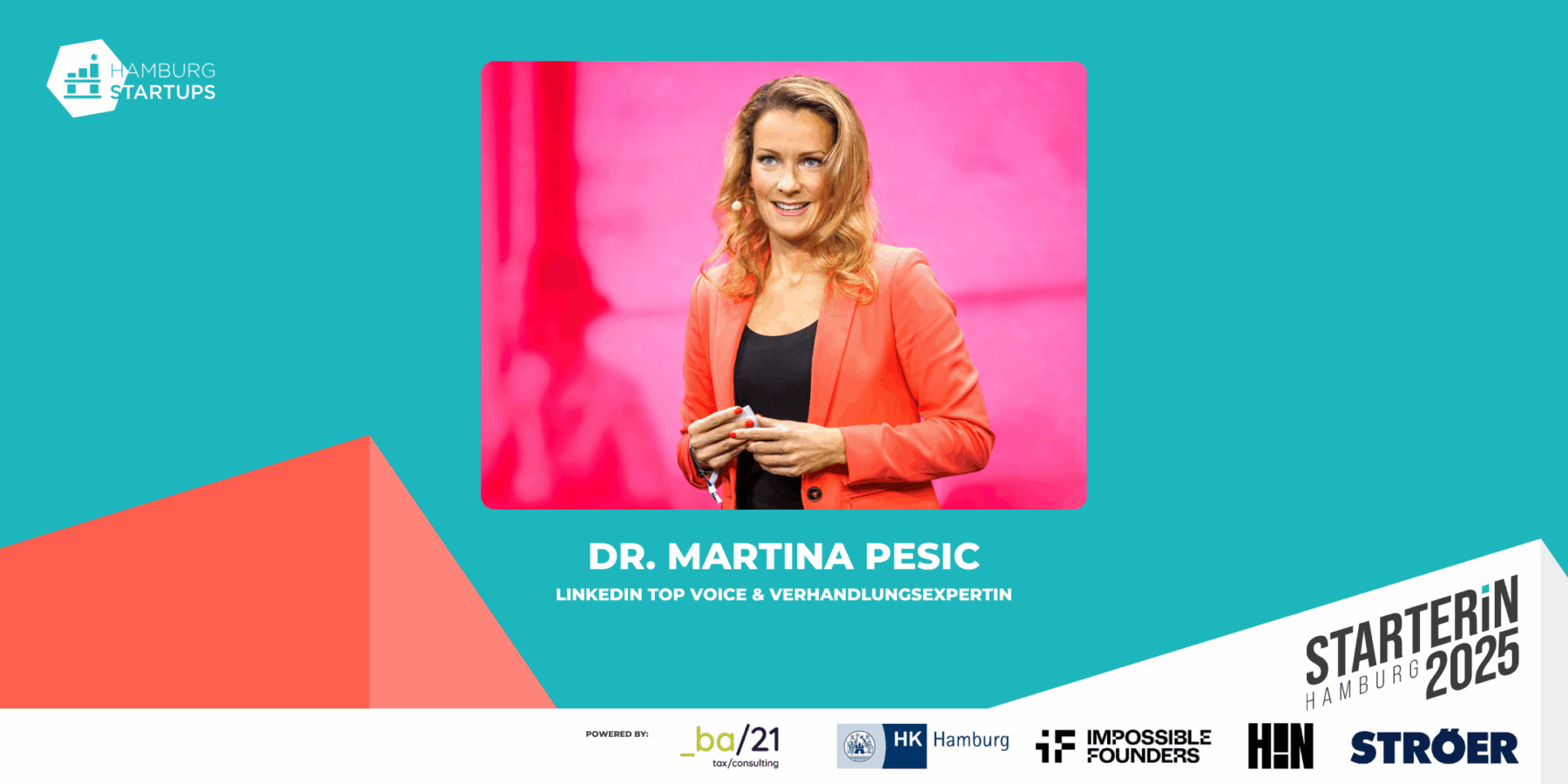 Die Keynote von Dr. Martina Pesic wird einer der Höhepunkte der STARTERiN-Konferenz