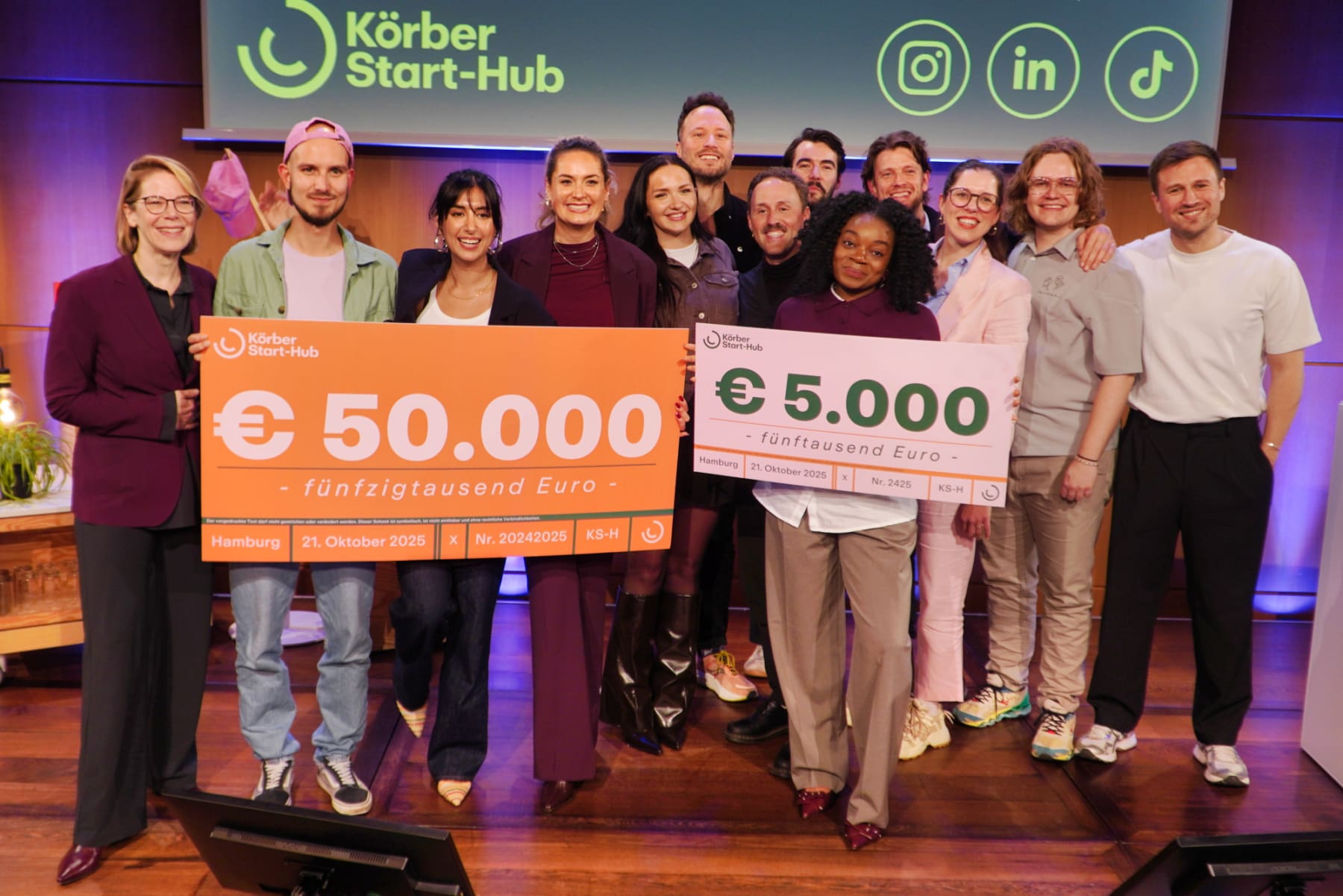 Gruppenbild vom Abschlusspitch des Next.Generation Inkubators