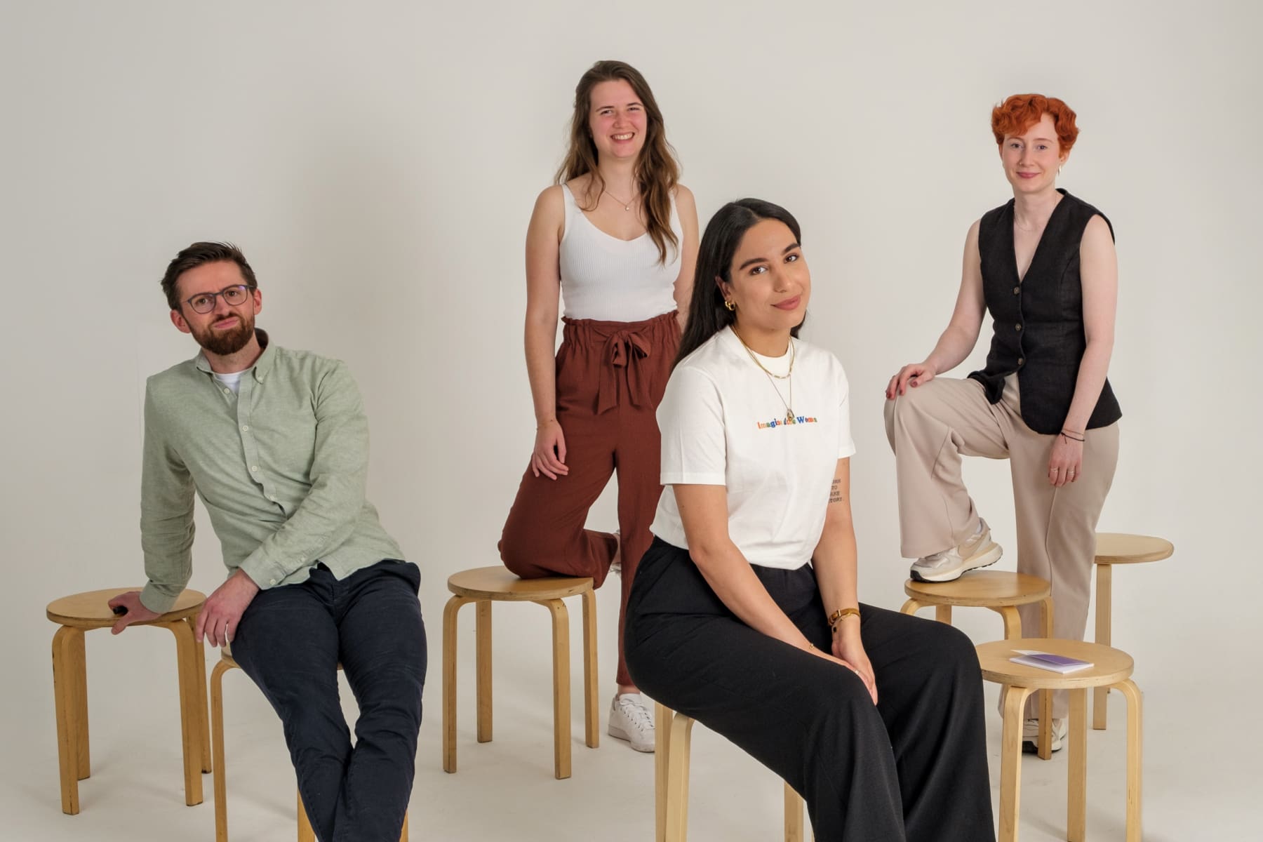  Kernteam von myProtectify: Benedikt Görges, Ronja Zimmermann, Sogol Kordi und Ann Rheinheimer (Foto: Armin Oehmke)