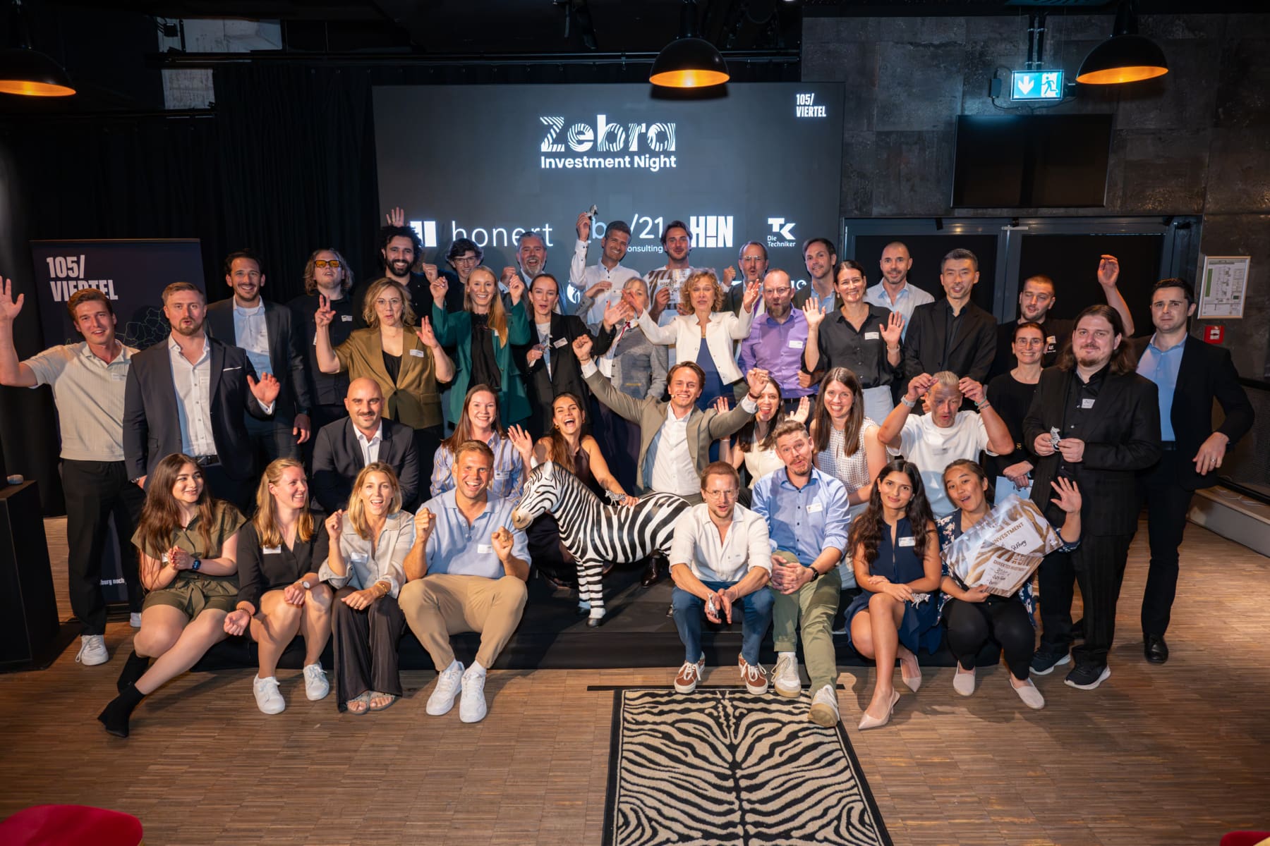 Gute Stimmung bei den Teilnehmenden der 3. Zebra Investment Night