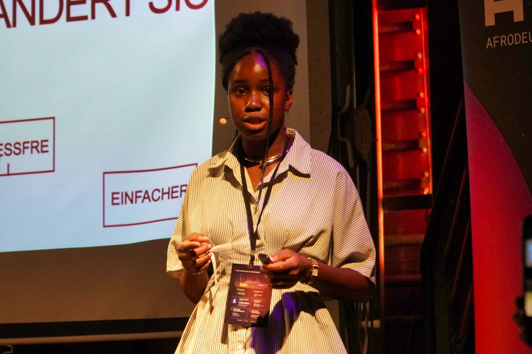 Diana Oladipupo gewann mit ihrem Nagellack-Startup Lady D den Idea Pitch.