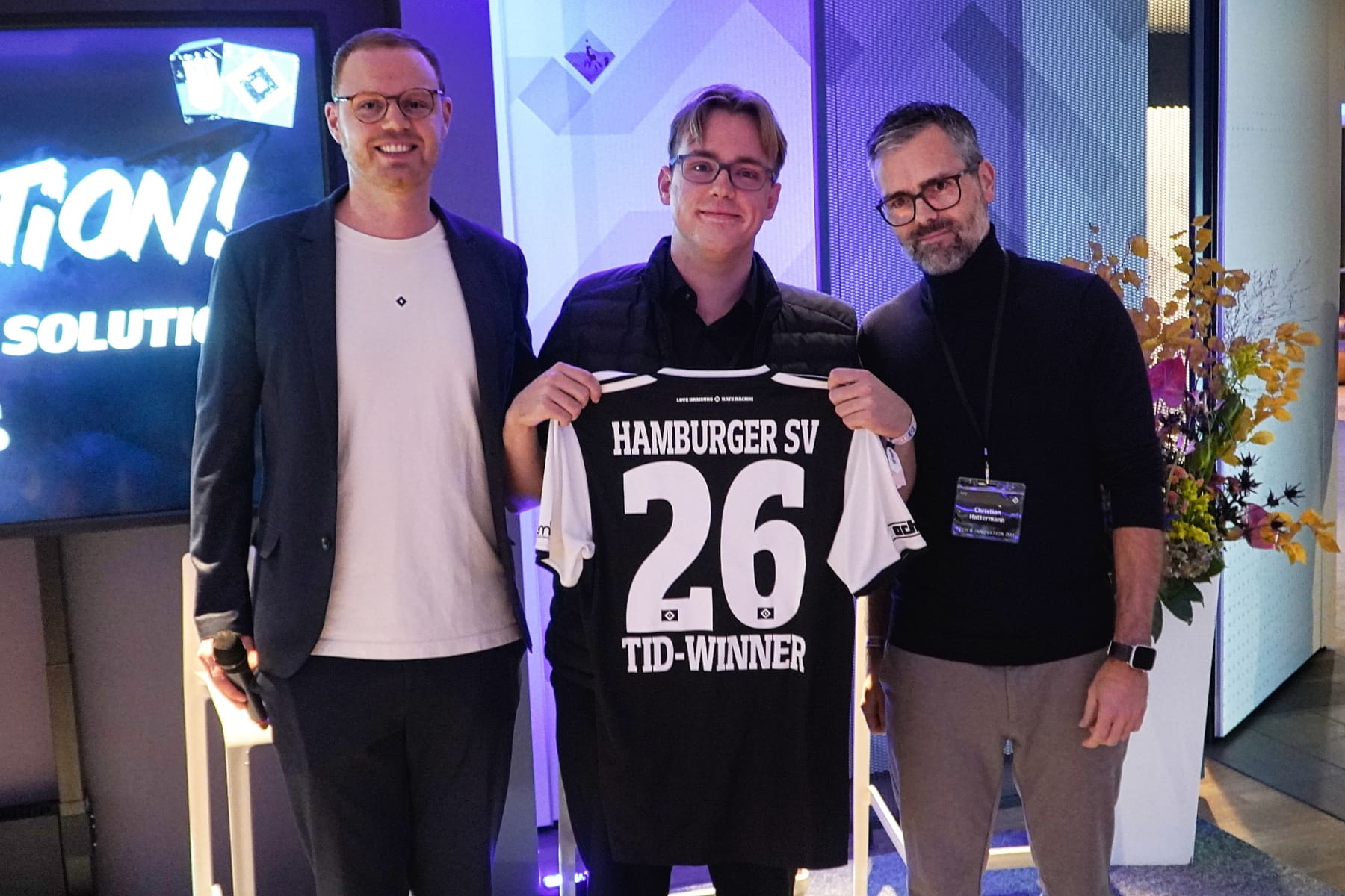 Dr. Sebastian Flegr, Étienne Schüler (COBACK) und Christian Hattermann (prodware)